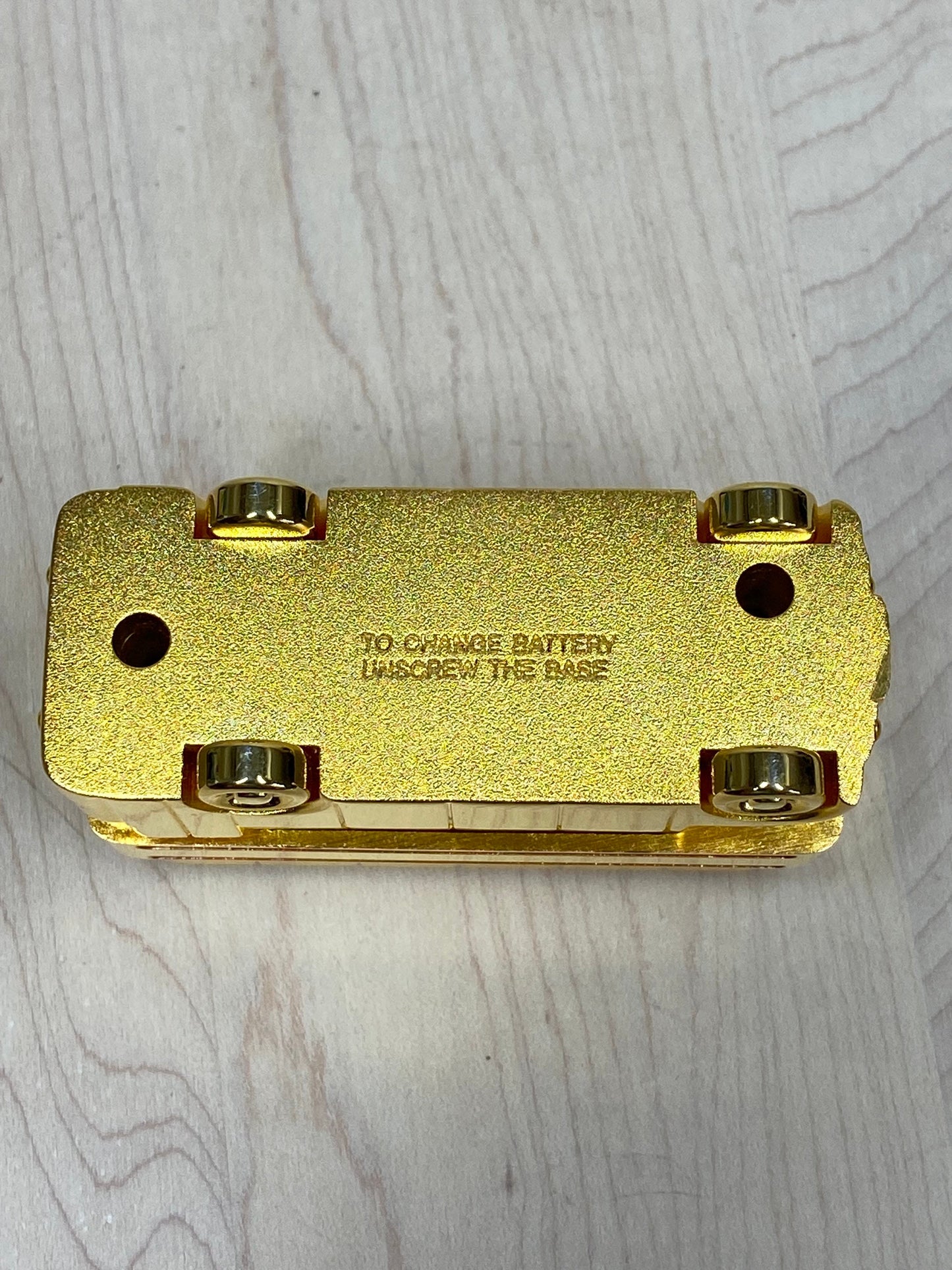 Vintage Miniature Double Decker Bus Clock by Springfield.