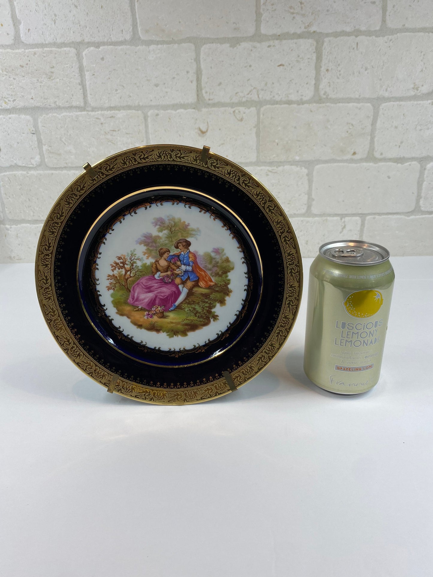 Vintage Limoges Castel Plate with 22k Gold Detail and Made in France