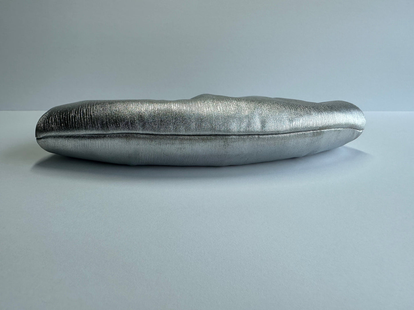 Vintage Silver Clutch Handbag by Harry Levine 1950s