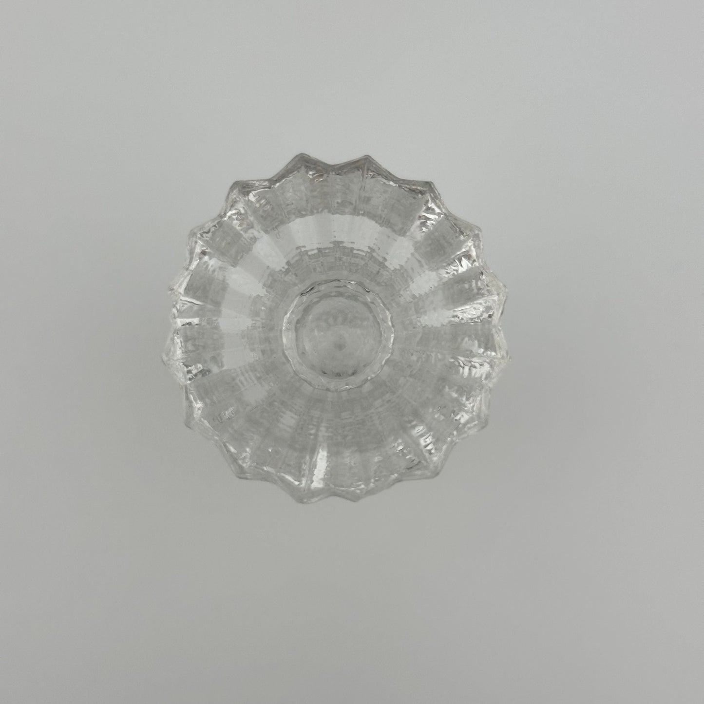 Vintage Perfume Bottle, Clear Crystal Cut Glass, Arrowhead Stopper Style.
