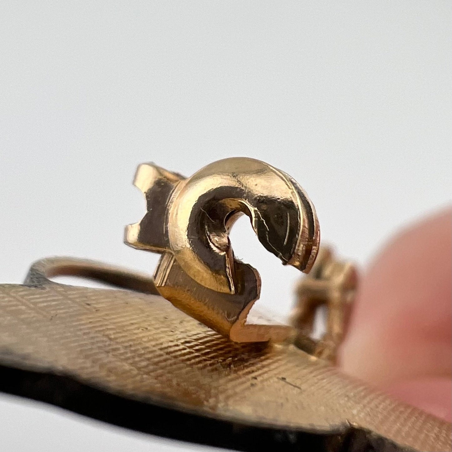 Vintage Brooch, Yellow Butterfly, Gold Tone Metal.