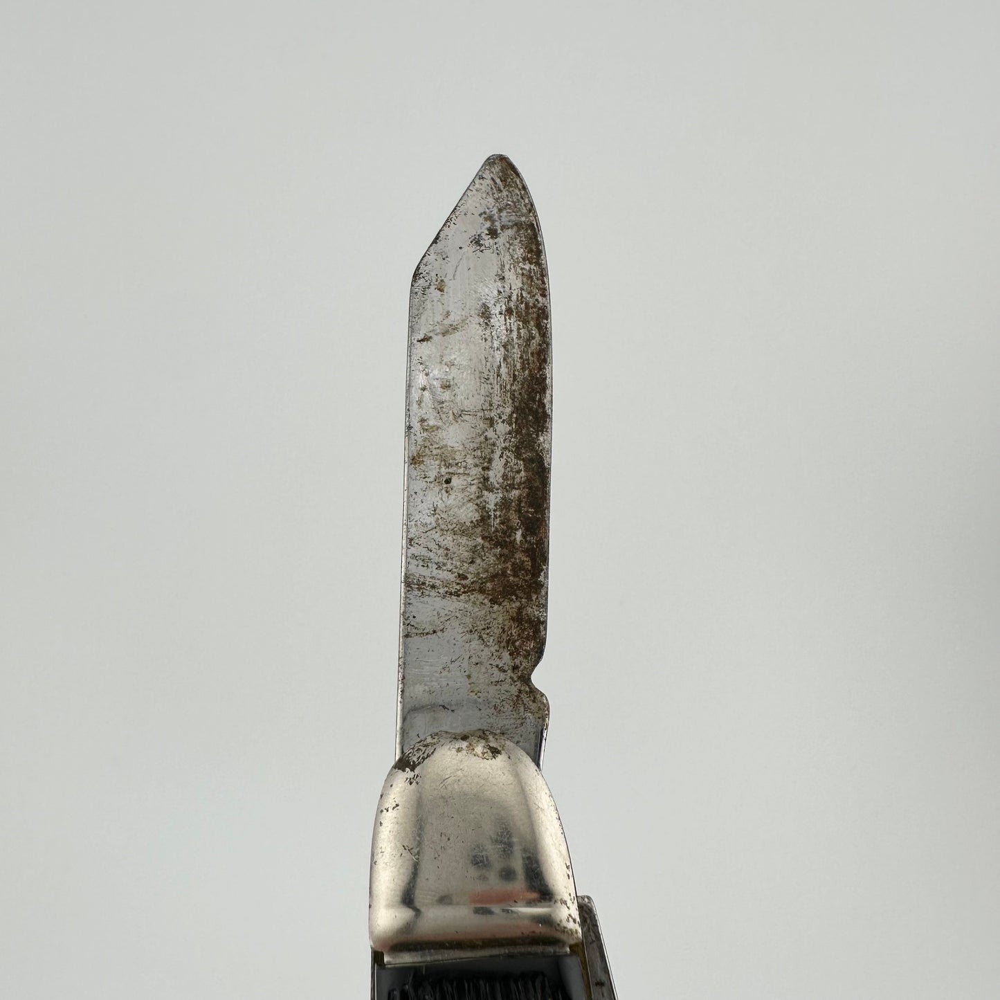 Vintage Black and Silver Pocket Knife, Camper, STAG Ireland.