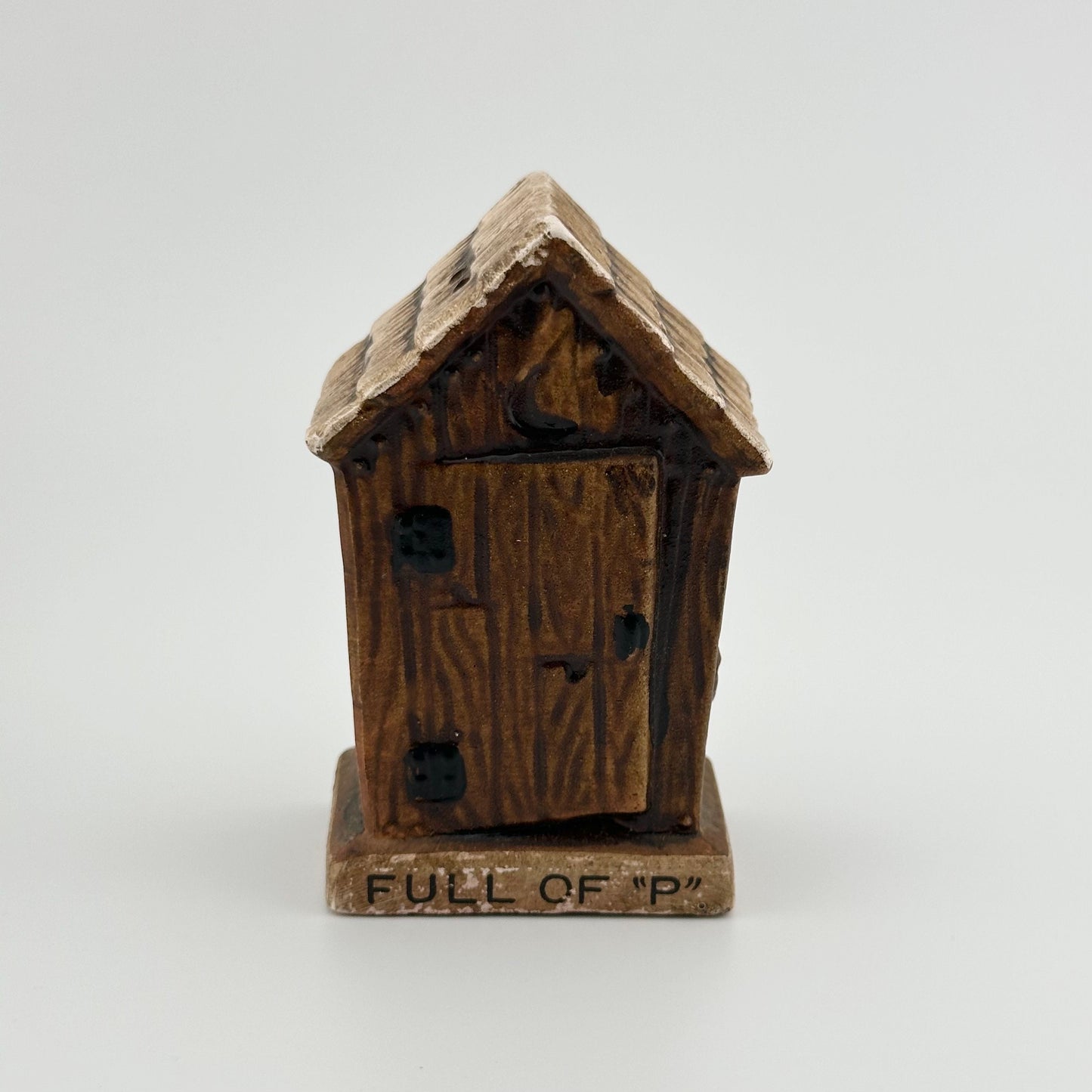 Vintage Ceramic Salt and Pepper Shakers, Outhouses Made in Japan.