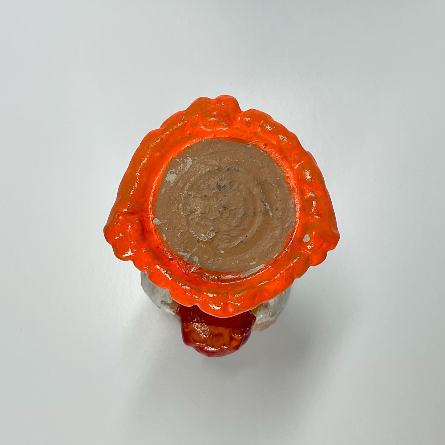 Vintage Candle Holder of an Angel Made of Terra Cotta by Wales in Japan.