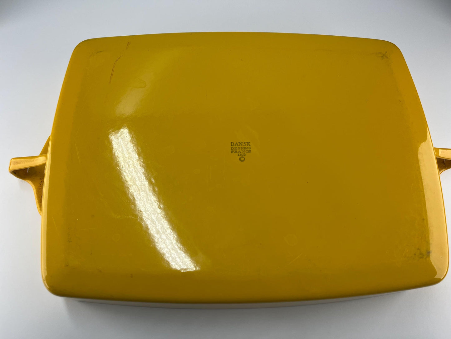 Vintage Enamel Baking Pan in Sunny Yellow Jens Quistgaard Sunny by Dansk Kobenstyle