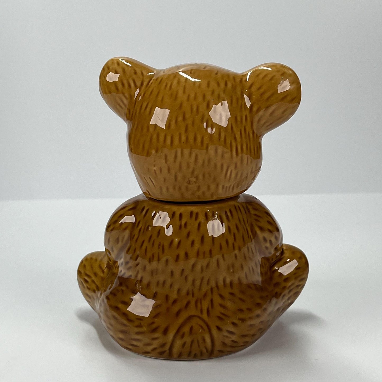Vintage Ceramic Honey Pot Jar Shaped Like a Bear and Adorable