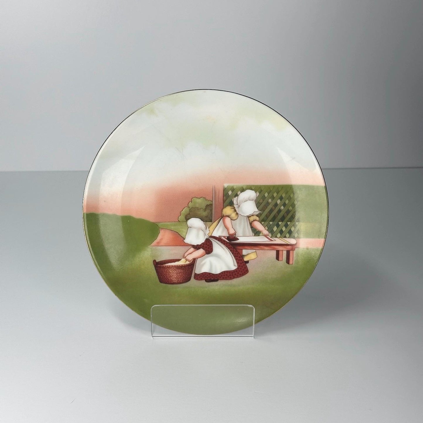Vintage Collector's Plates of The Sun-Bonnet Babies Numbered and Made in Germany Set of 7