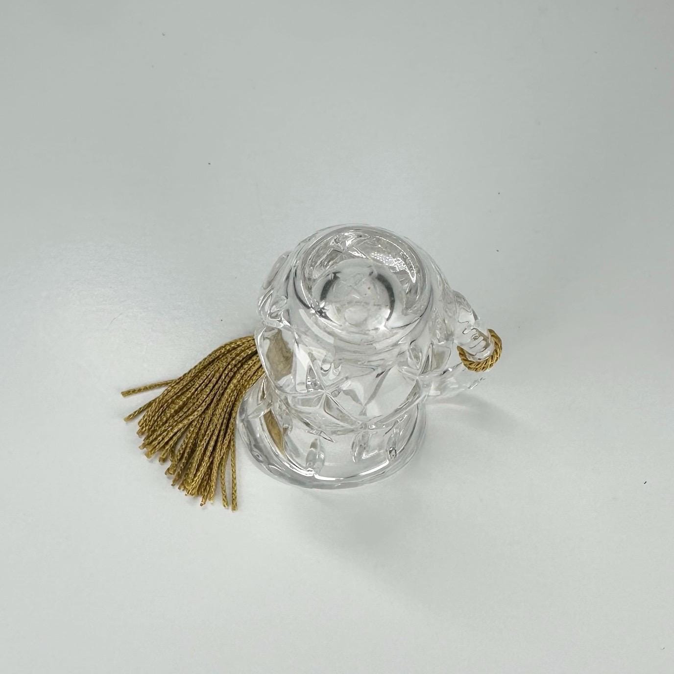 Vintage Miniature Ornament of a Crystal Pitcher with Tassel by Gorham and Made in Germany