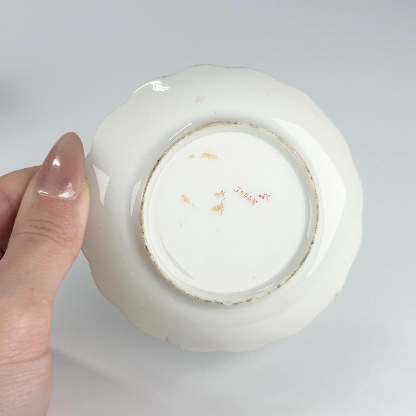 Vintage Tea Cup and Saucer with English Village Country Side Design Made in Japan