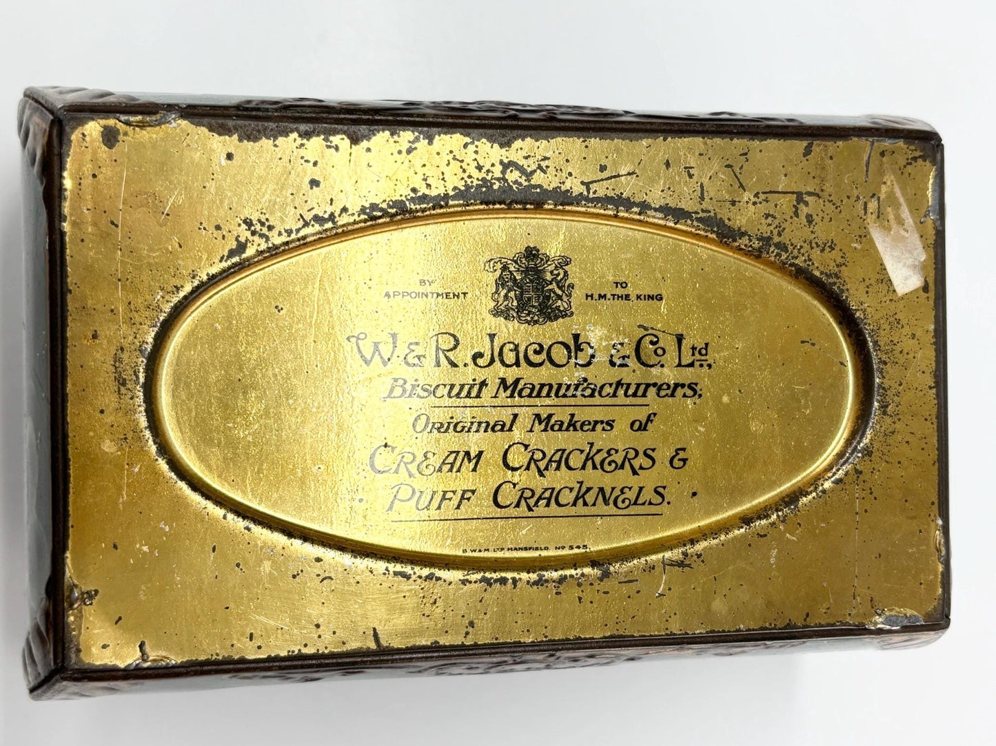 Vintage Collectable Tin W&R Jacob and Co Ltd Jacob's Biscuit Manufacturers
