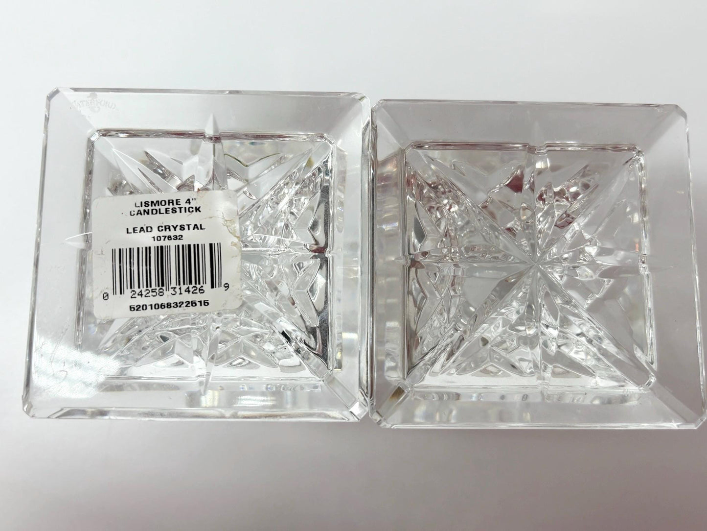 Vintage Candle Holders Lismore 4” Waterford Lead Crystal