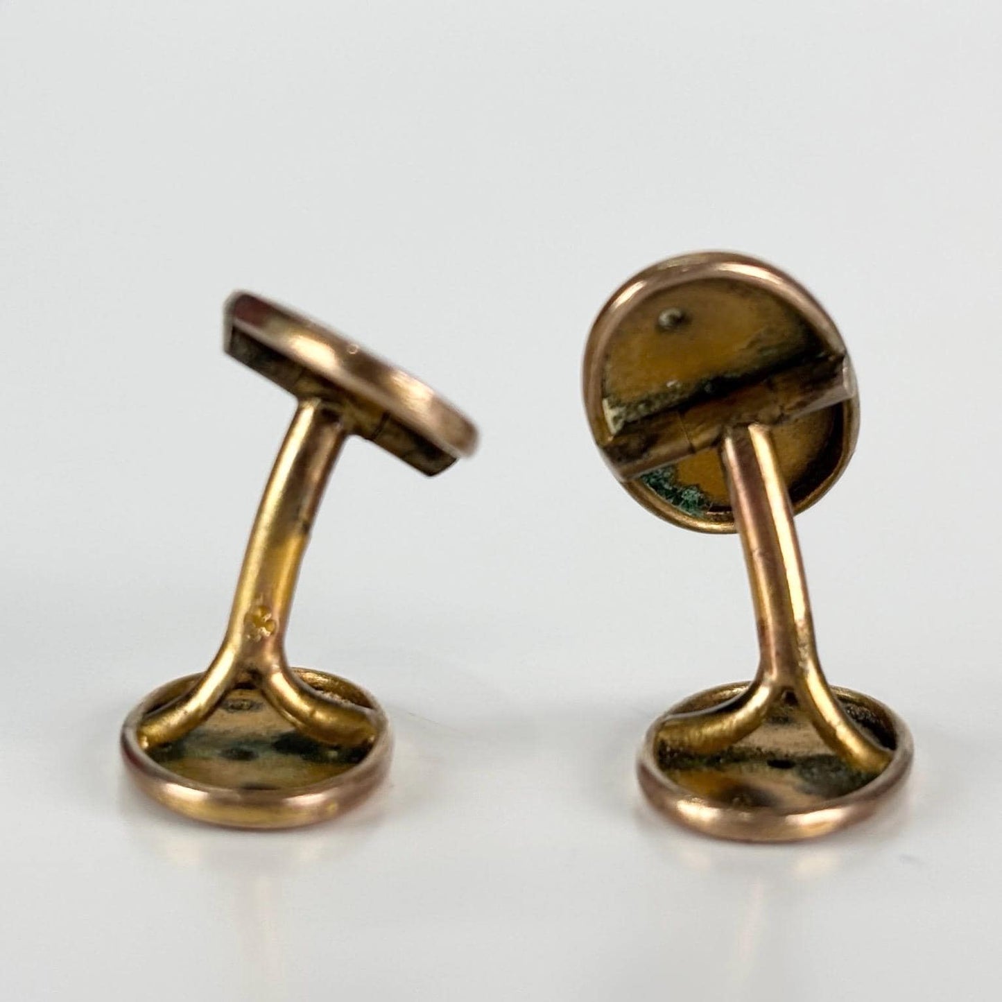 Vintage Cuff Links in Gold Tone with Monogram J