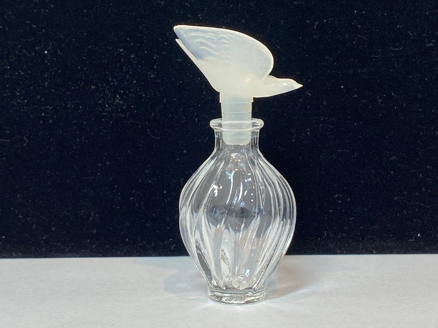 Vintage Mini Perfume Bottle, Lalique Dove by Nina Ricci.