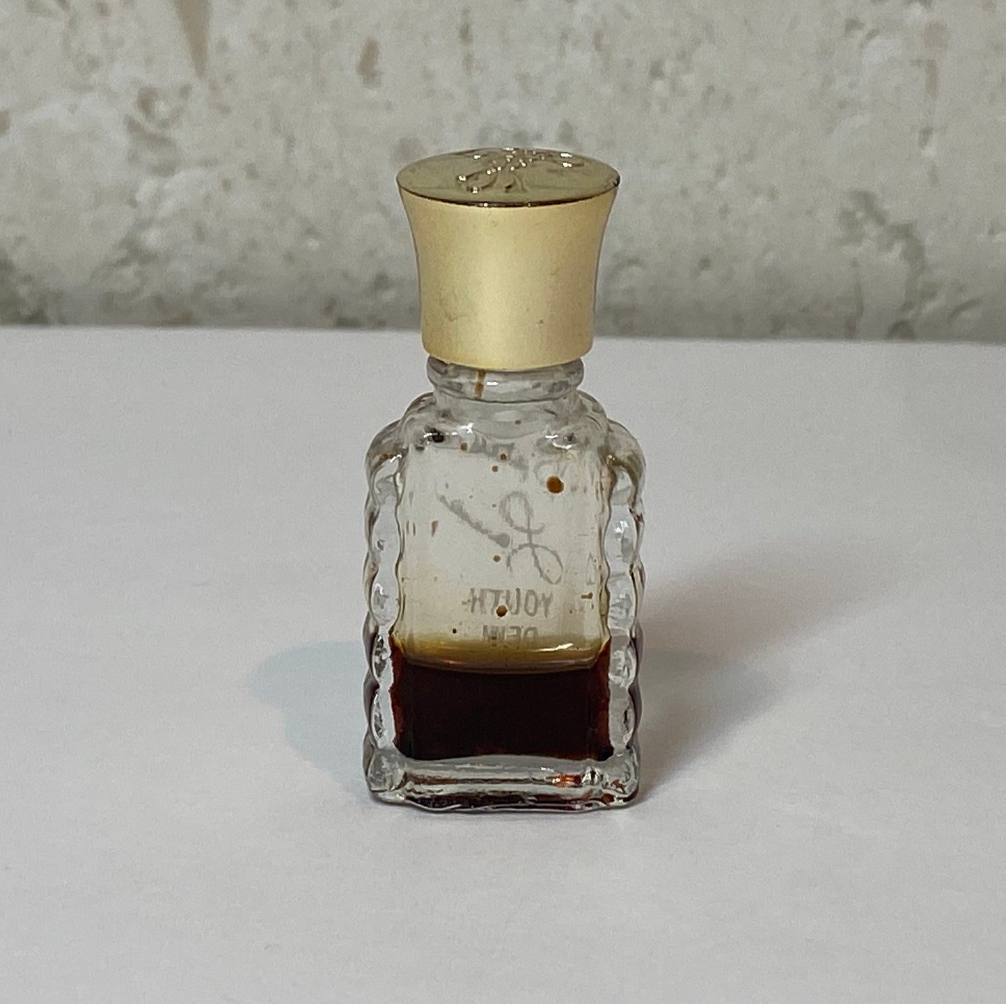 Vintage Mini Estée Lauder Bath Oil Bottle, Clear Glass