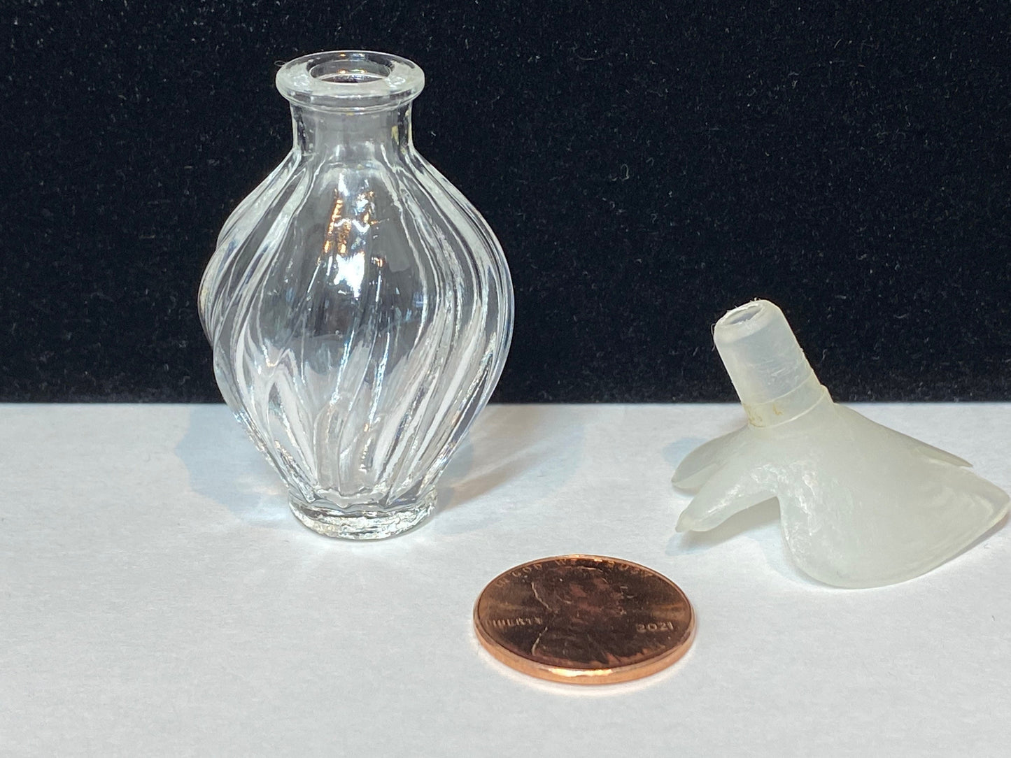 Vintage Mini Perfume Bottle, Lalique Dove by Nina Ricci.