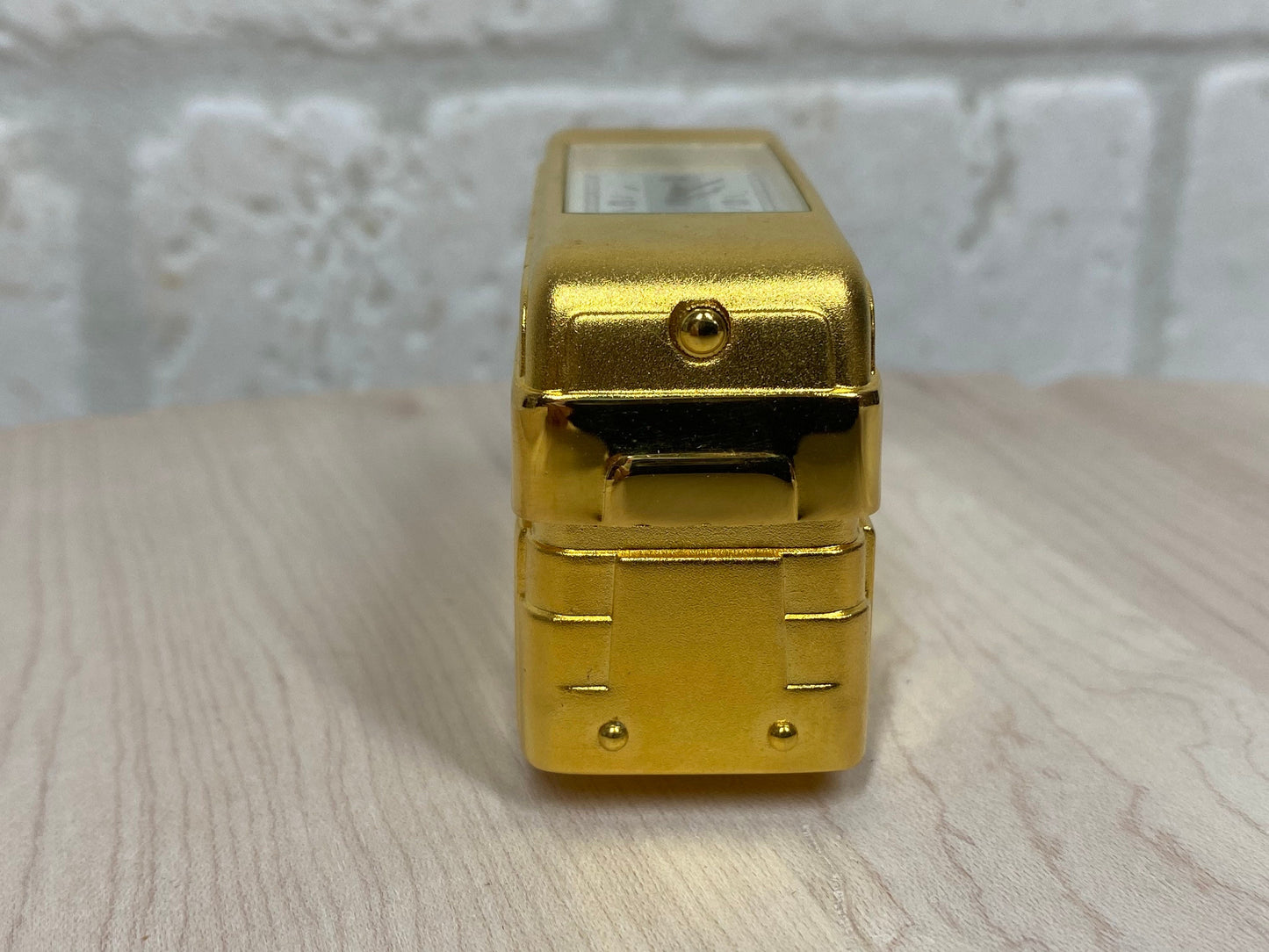 Vintage Miniature Double Decker Bus Clock by Springfield.