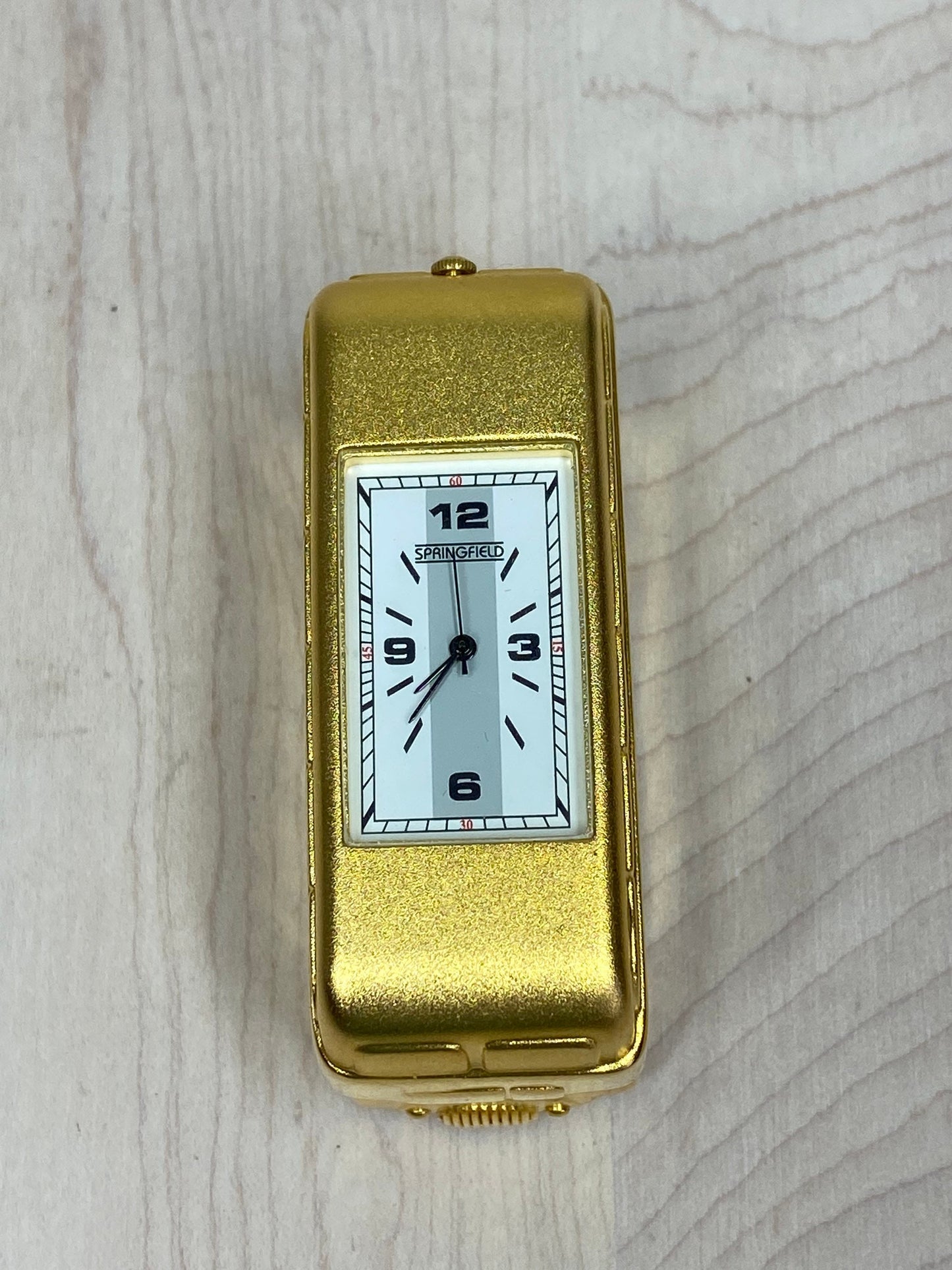 Vintage Miniature Double Decker Bus Clock by Springfield.