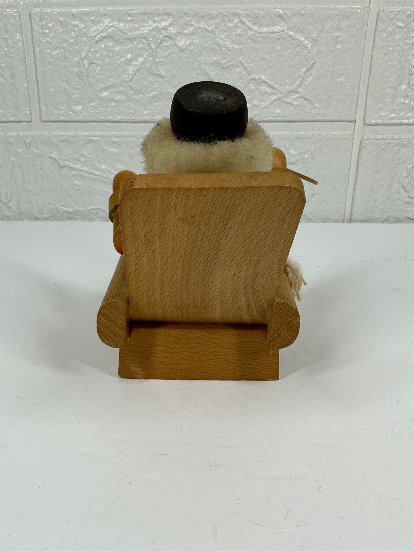 Vintage Incense Burner of Old Man in Chair, Smoke Comes Out of His Mouth!