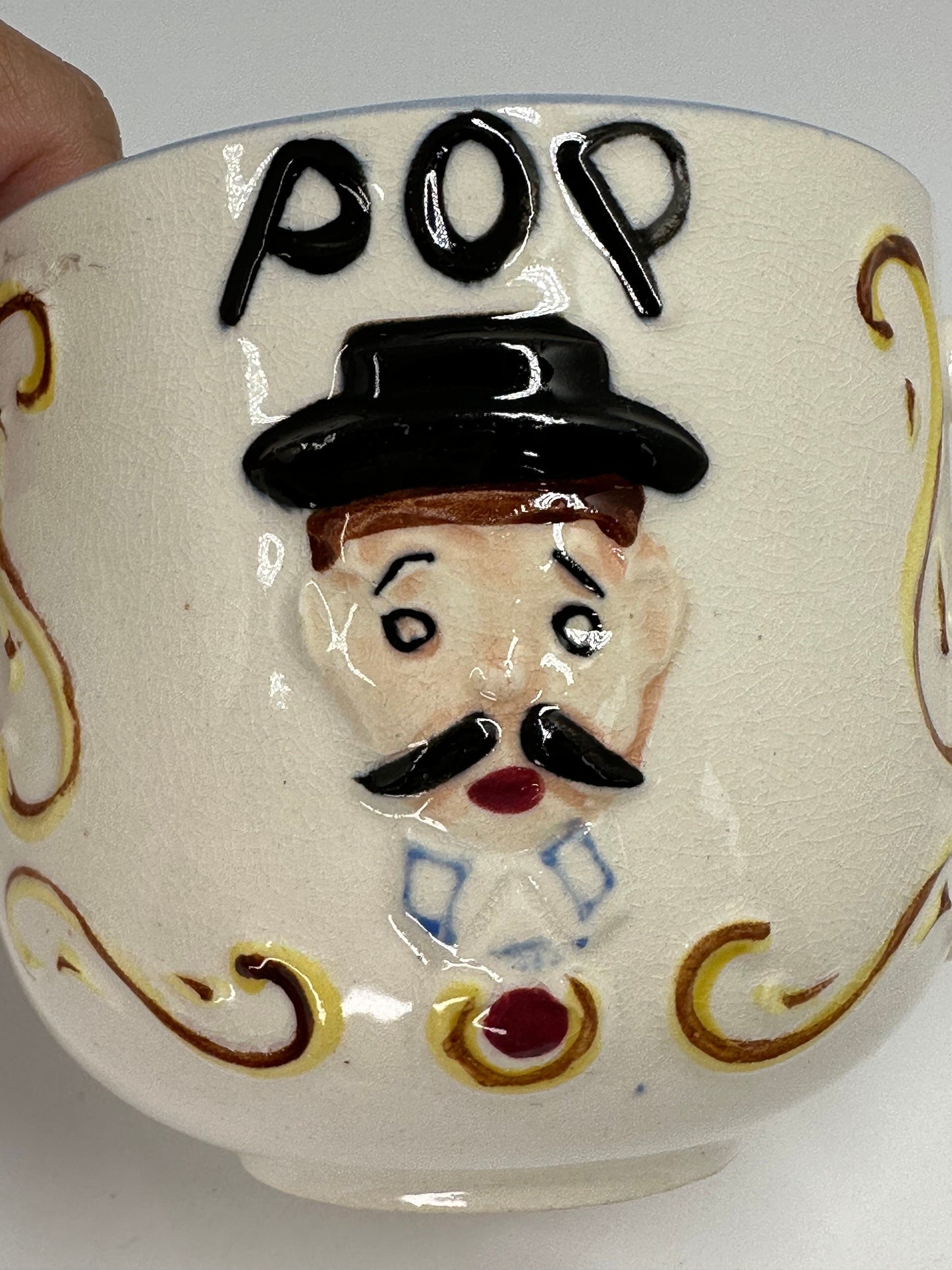 Vintage Mug, Lefton Exclusives, Japan, Ceramic Cup and Saucer Set, 1950s.