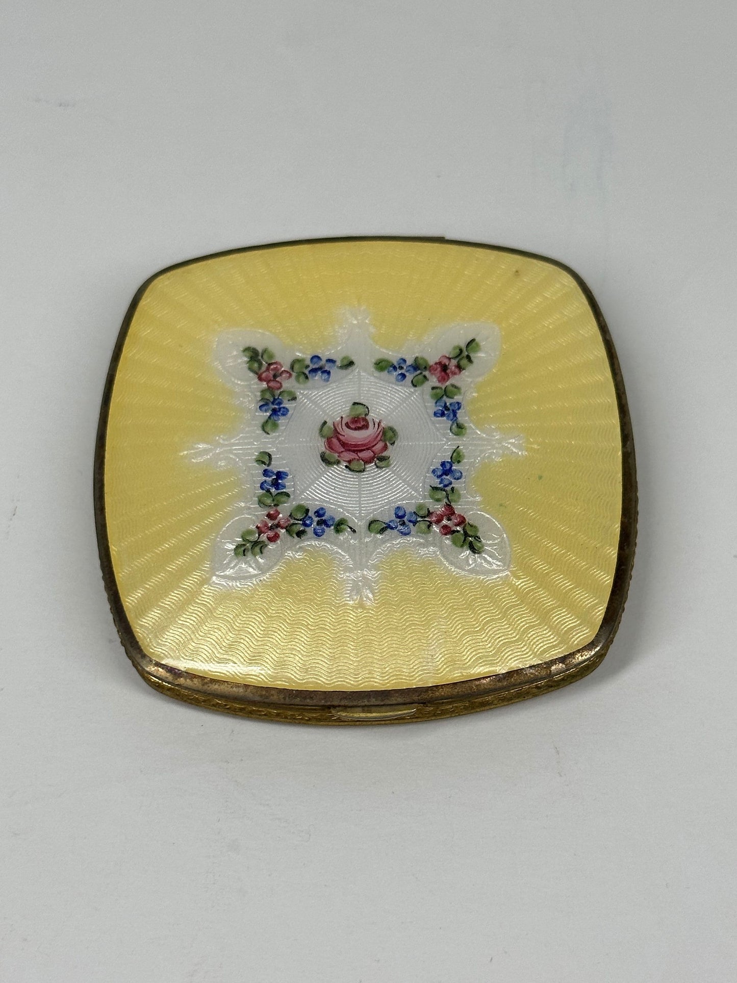 Vintage Compact, LaMode, Double Vanity Case, Guilloce Enamel.
