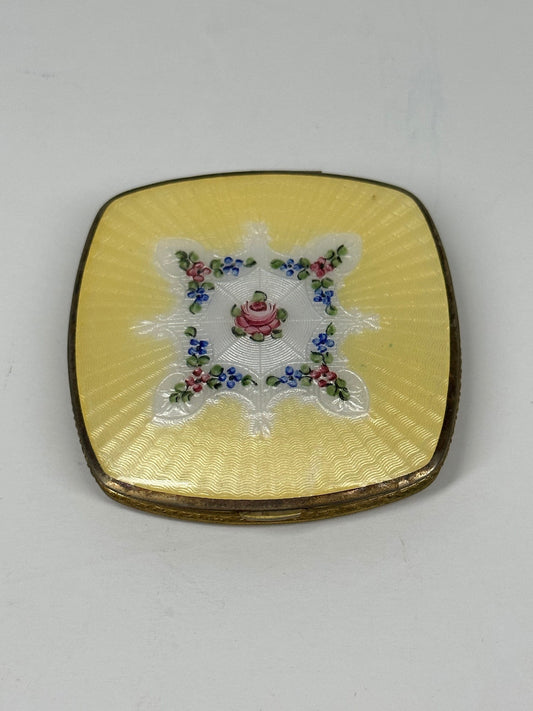 Vintage Compact, LaMode, Double Vanity Case, Guilloce Enamel.