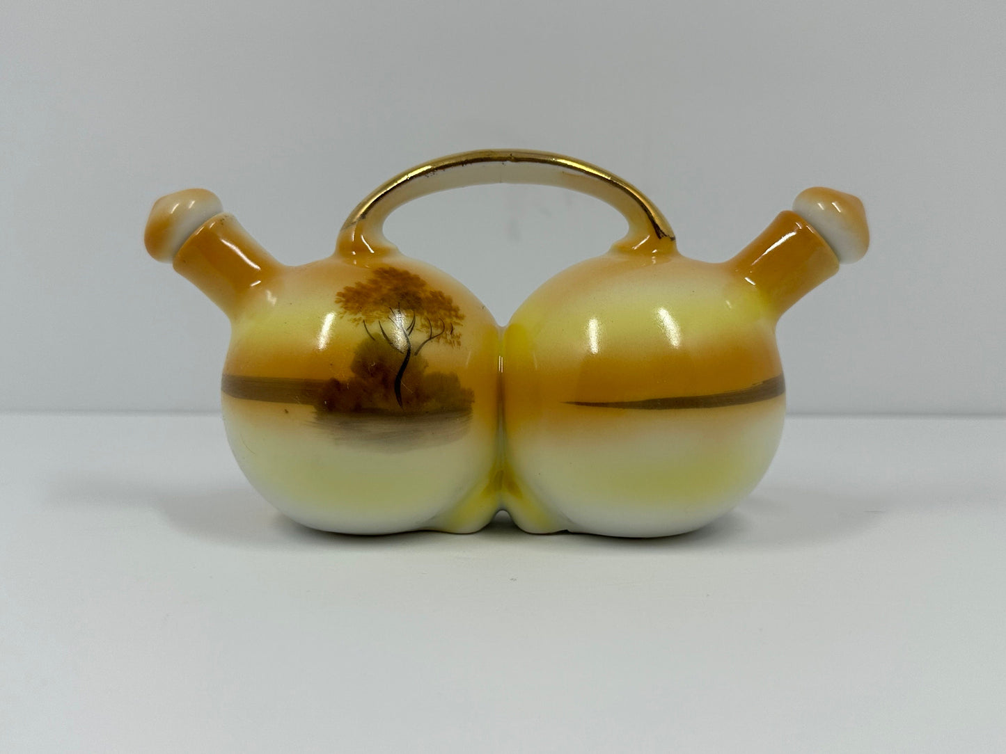 Vintage Cruet Set, Oil and Vinegar Set,  Noritake, Hand Painted, Made in Japan