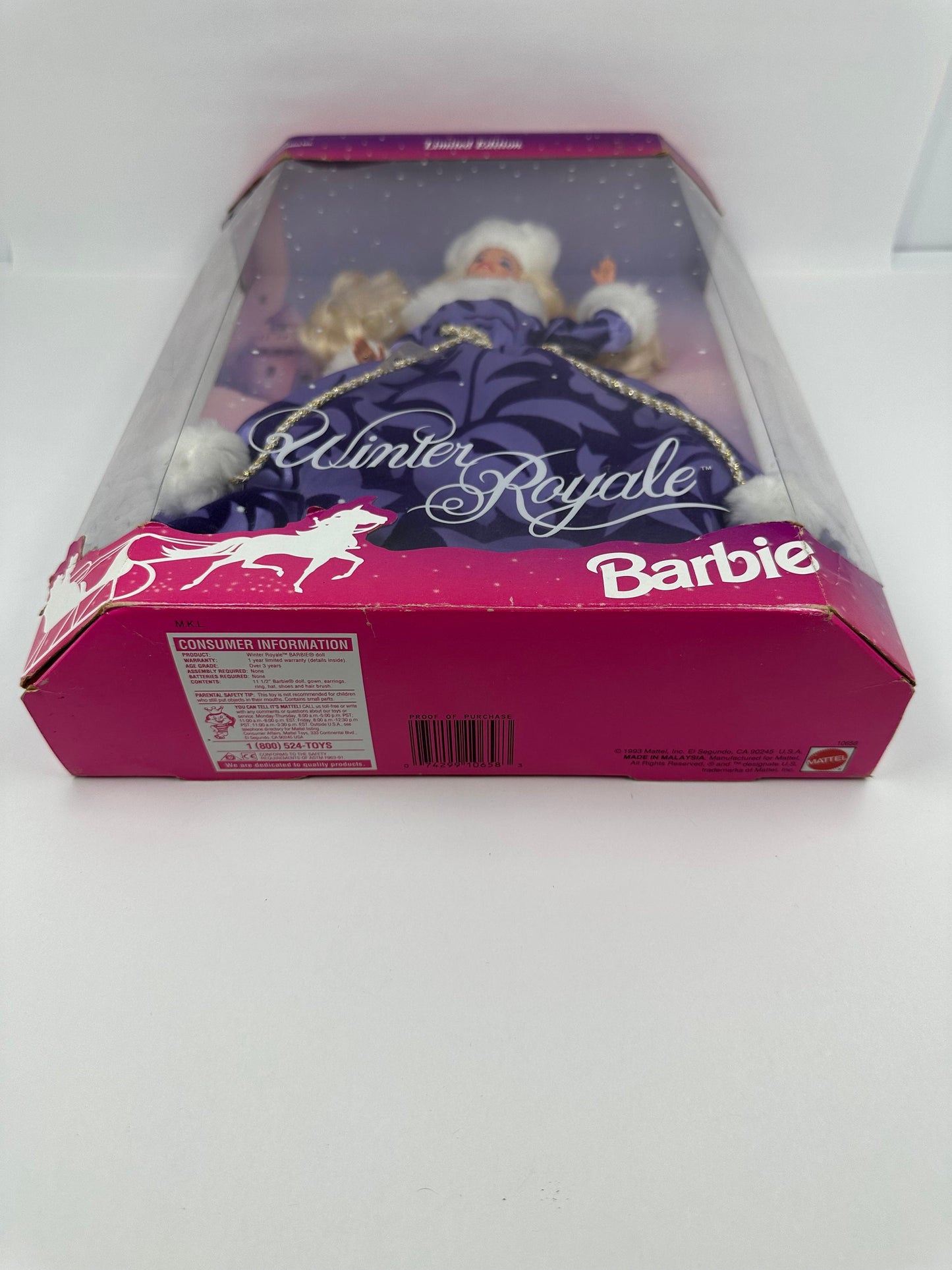 Vintage Barbie Doll, Winter Royale, Limited Edition Doll, 1993, New in Box.