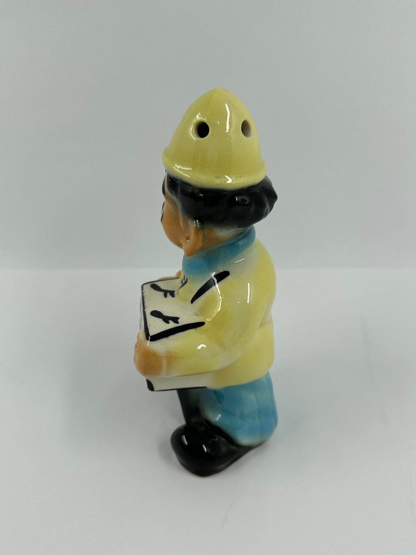 Vintage Shaker, Ceramic, Grated Cheese Shaker, Stamped CS, 1950s.