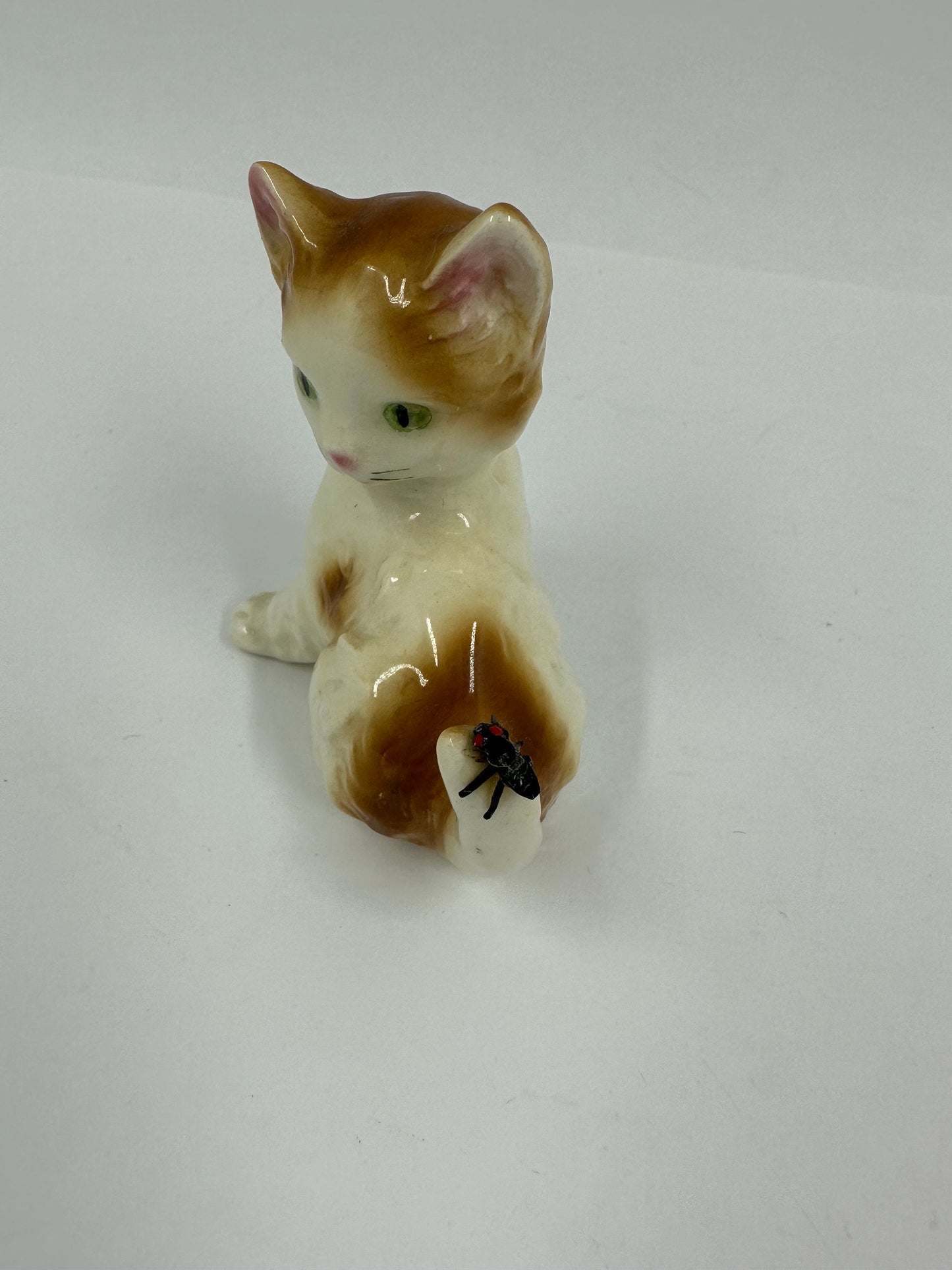 Vintage Figurine Kitten with Spider by Hummel Goebel and Made in Germany