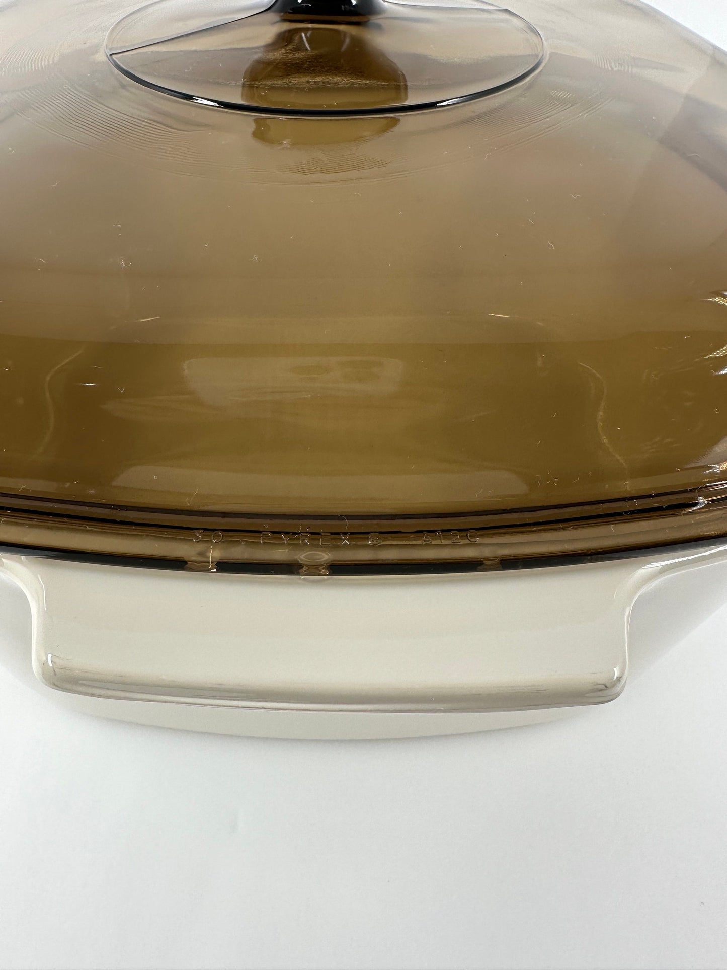 Vintage Pyrex Casserole Dish, Abundance Pattern With Lid.