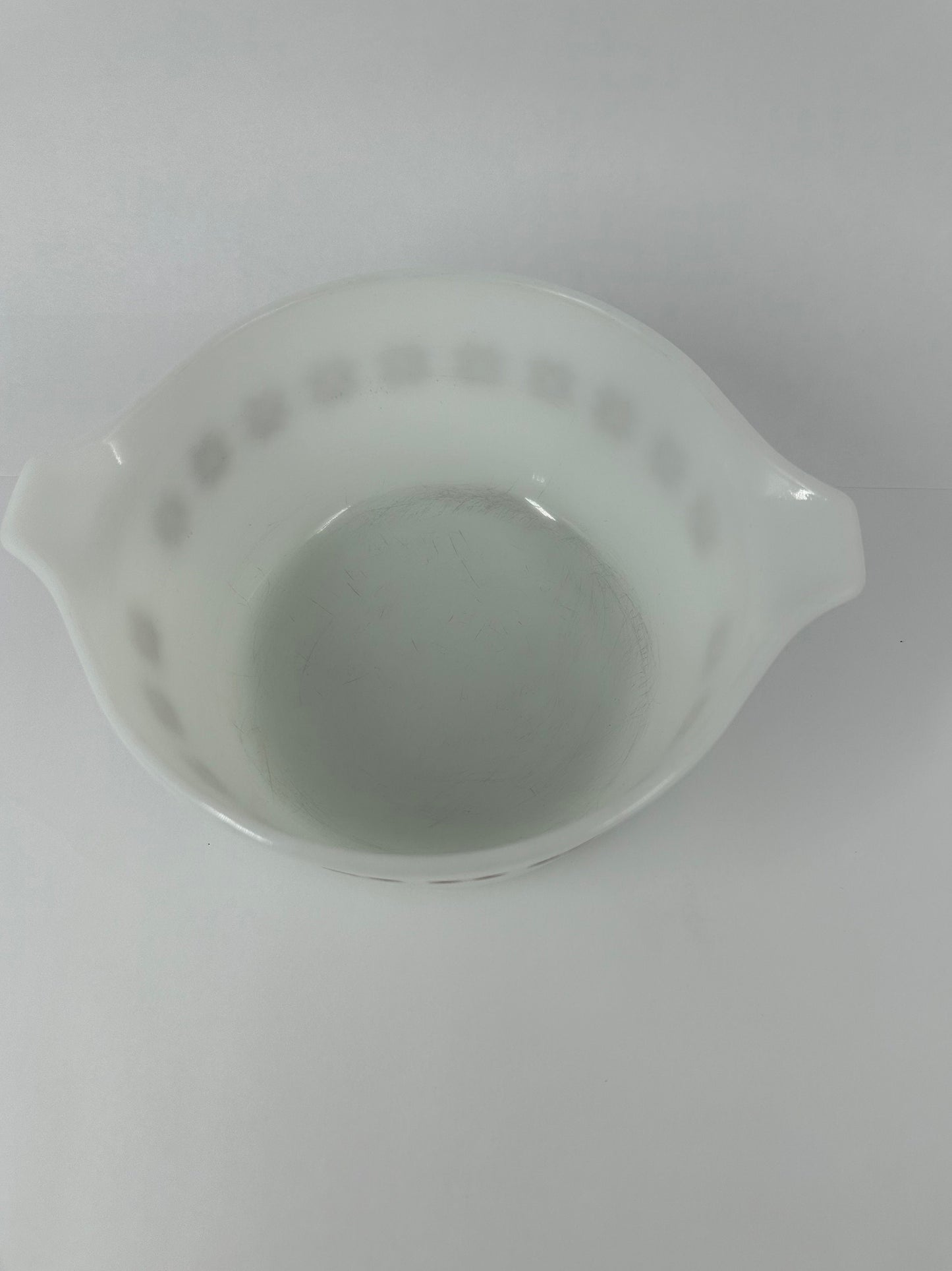 Vintage Pyrex One Quart Casserole Dish, No Lid. Town and Country Collection.