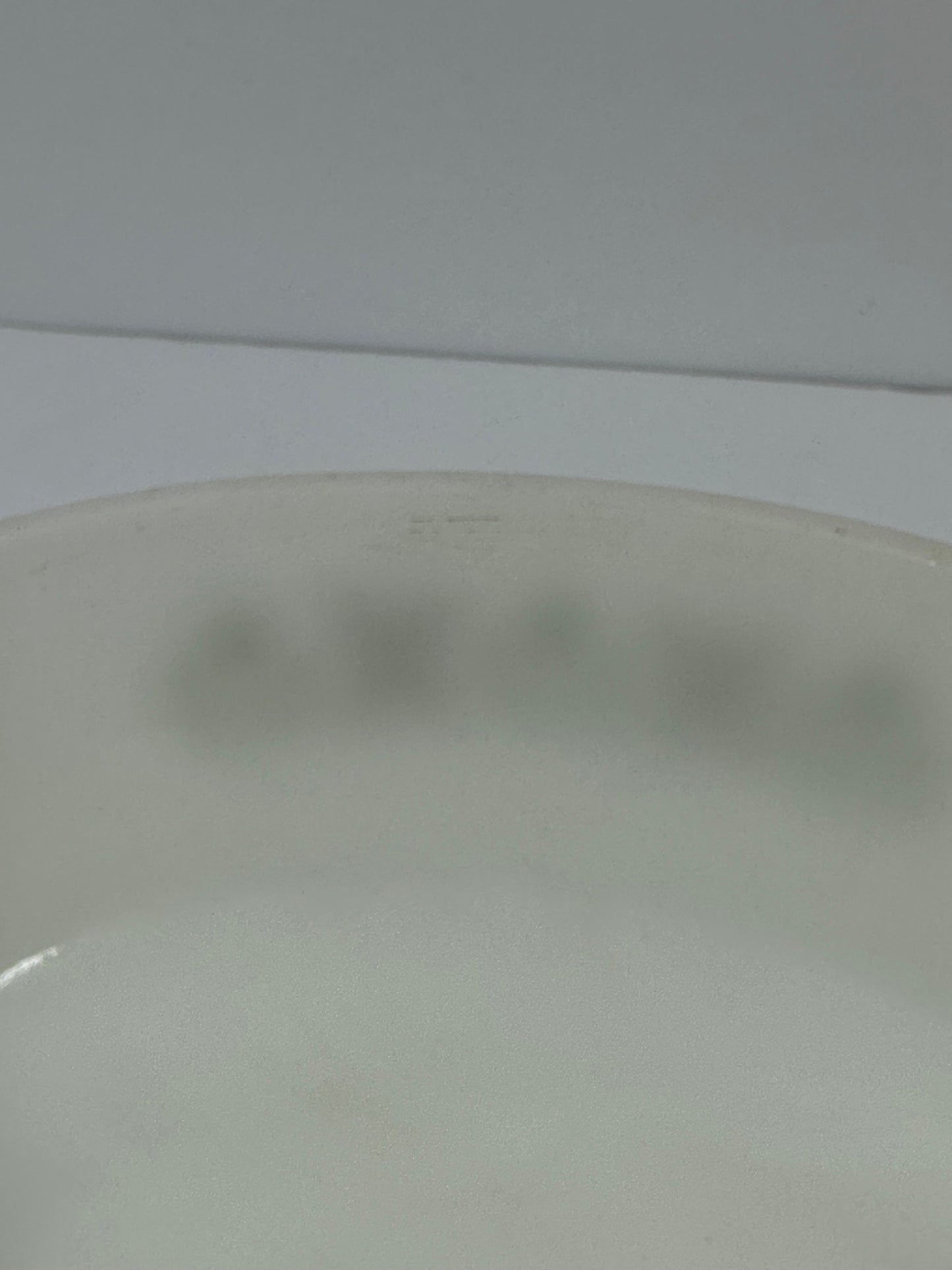 Vintage Anchor Hocking Serving Dish with Meadow Green Pattern.