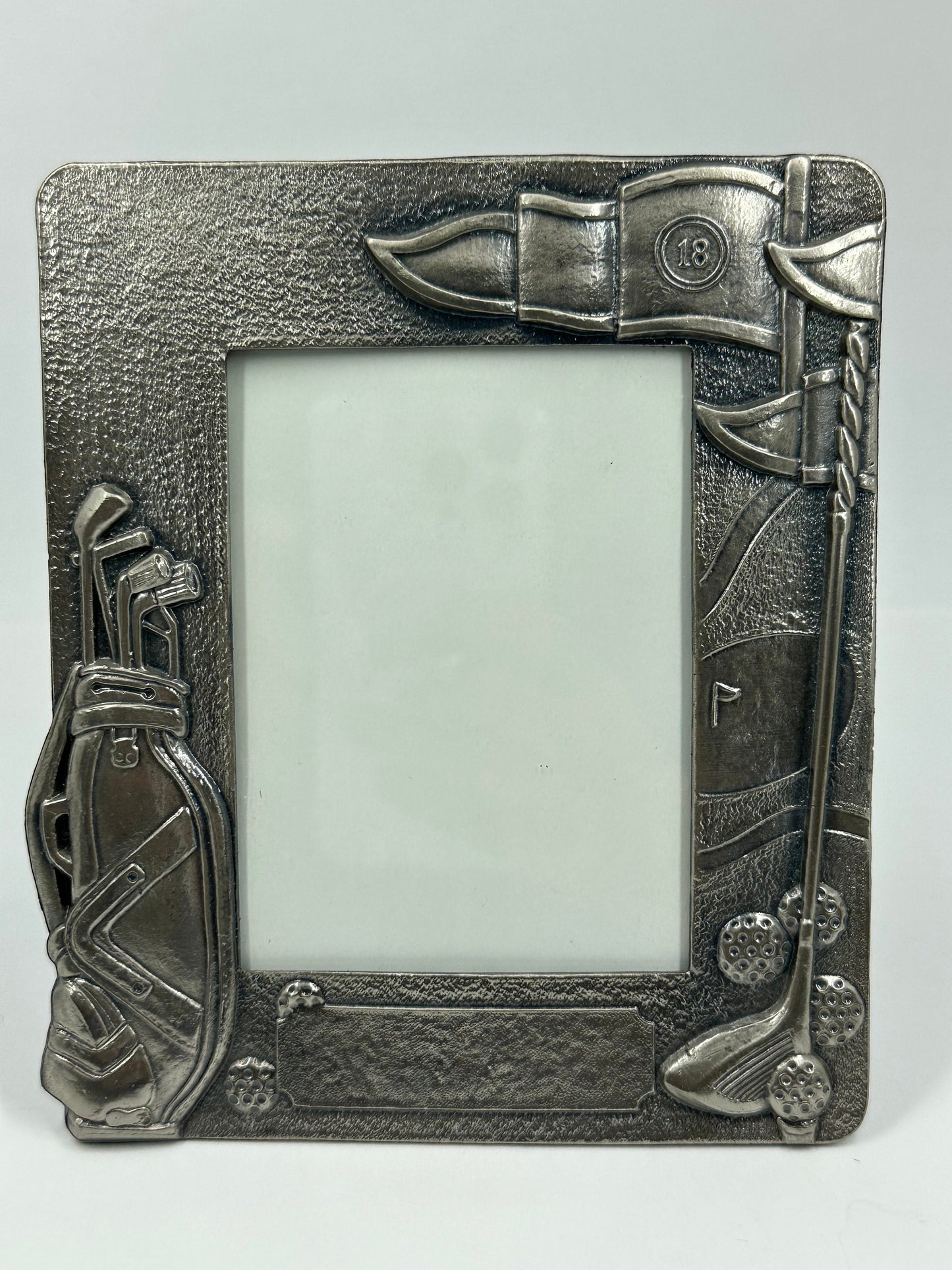 Vintage Golf Gift Set Includes Pewter Picture Frame and Golf Bag Letter Opener