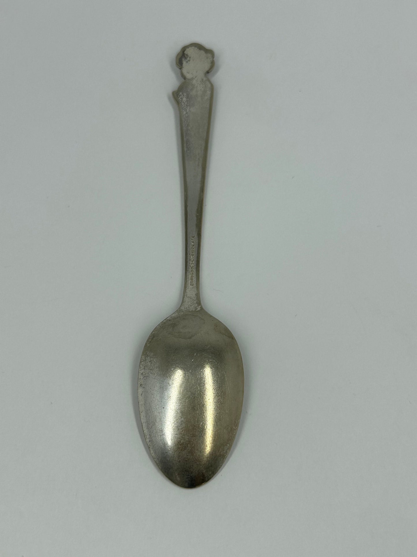 Vintage Spoons of Charlie McCarthy by Duchess Silver Plate, 1930s.