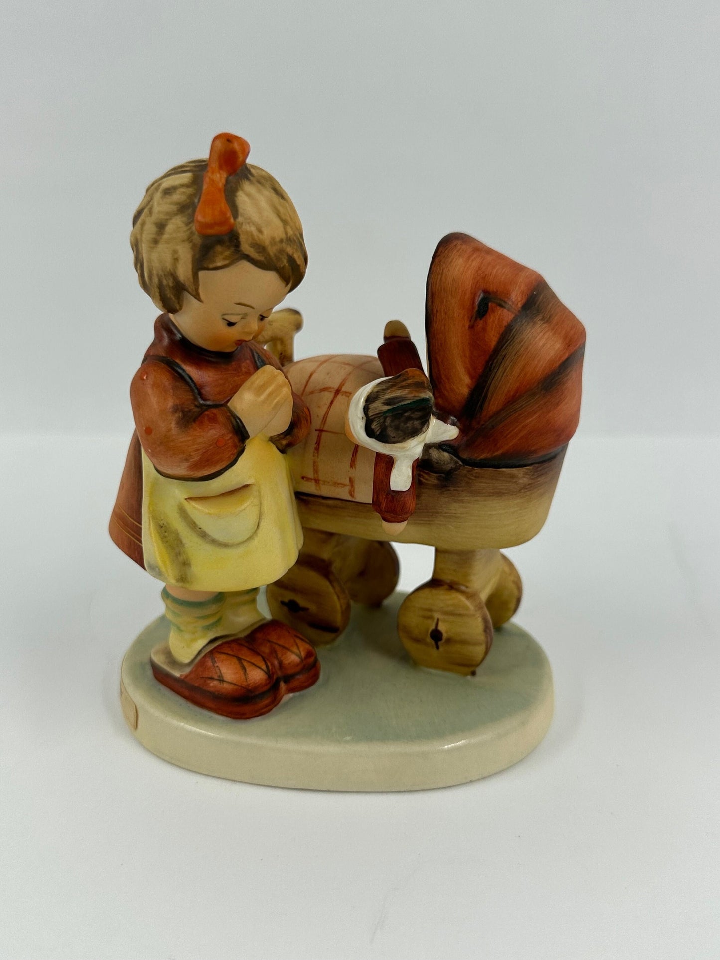 Vintage Hummel Figurine, “Doll Mother” by Goebel, Made in Germany, 1980s.