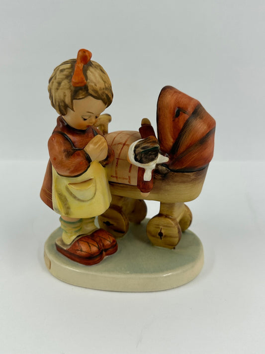 Vintage Hummel Figurine, “Doll Mother” by Goebel, Made in Germany, 1980s.