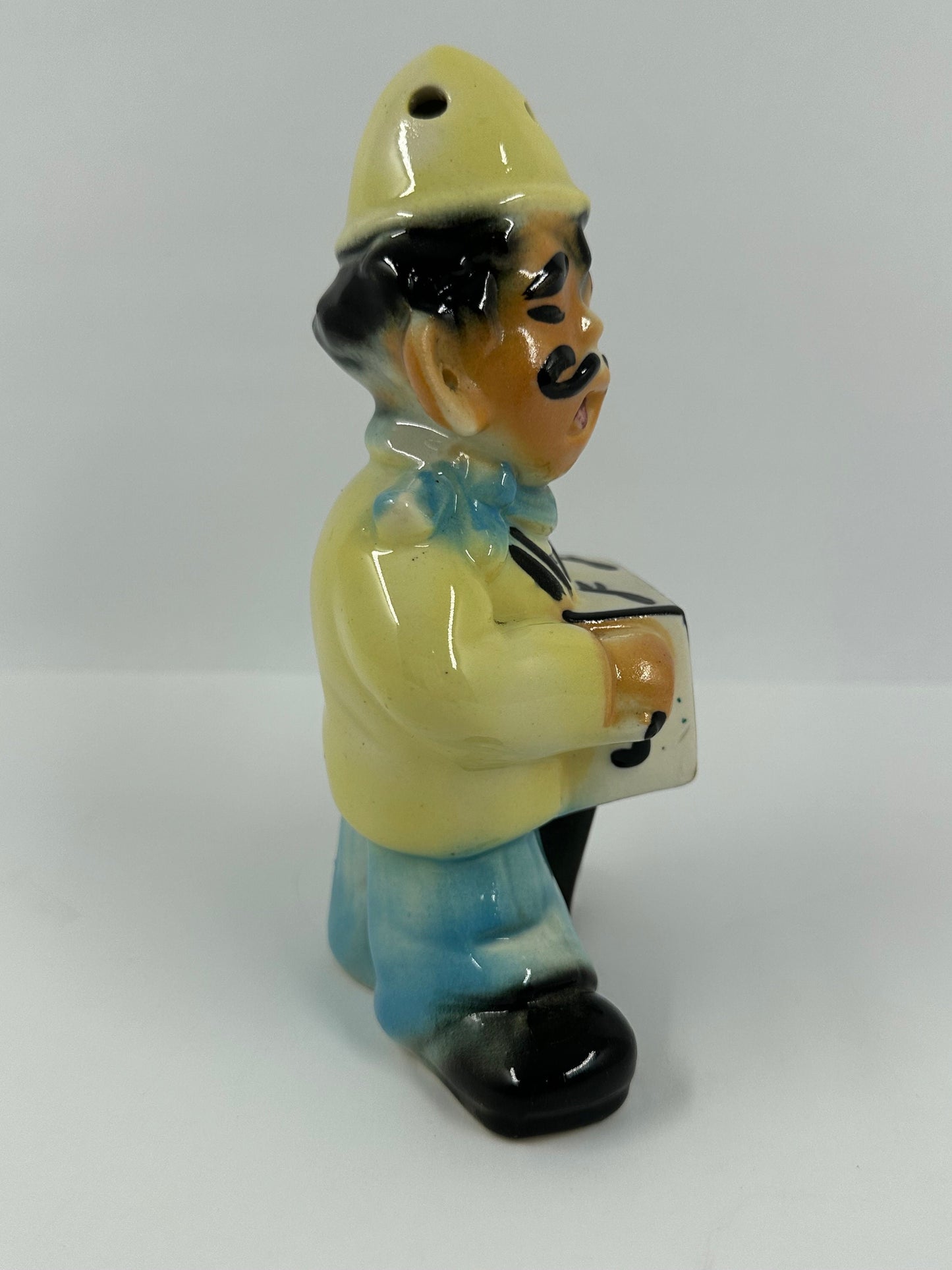 Vintage Shaker, Ceramic, Grated Cheese Shaker, Stamped CS, 1950s.