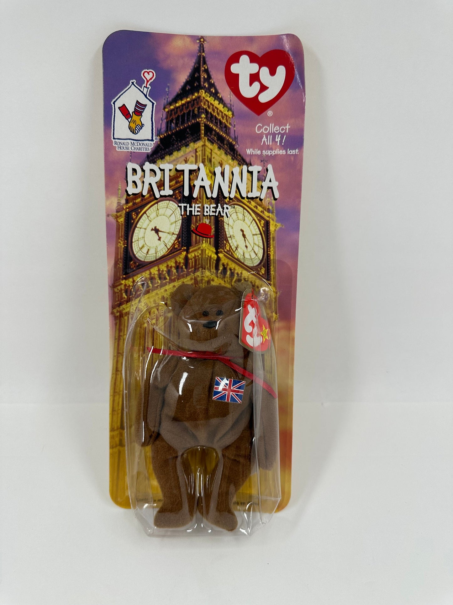 Vintage Beanie Baby of Britannia Bear by TY McDonald's 1999 New in Box