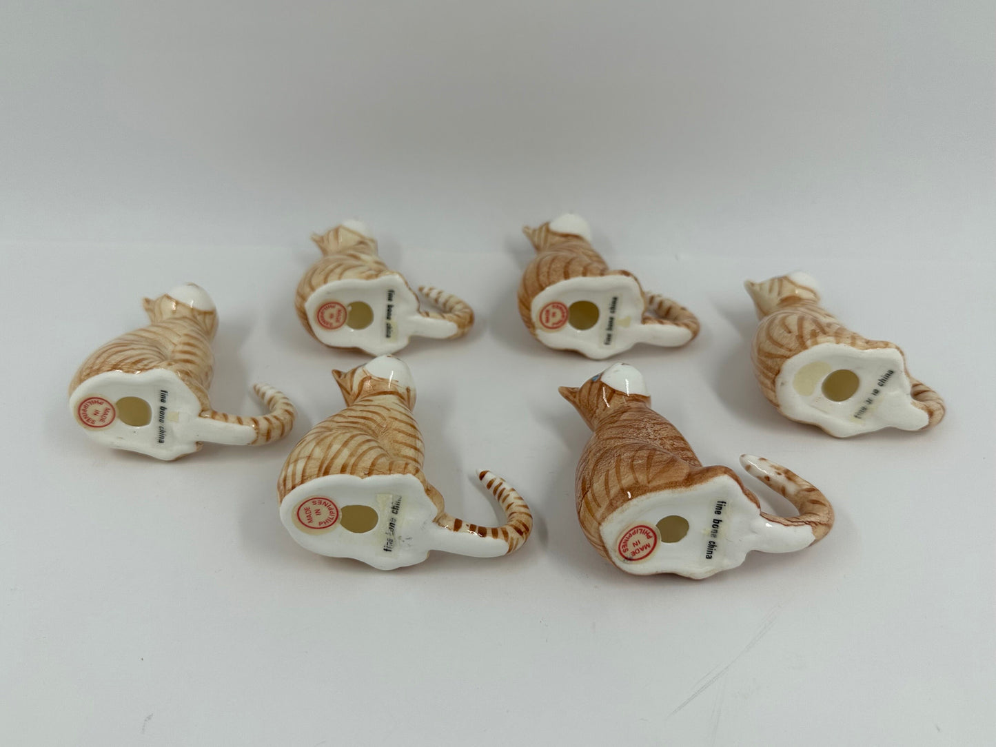 Vintage Ring Holder of Orange Tabby Cat Made of Fine Bone China in Philippines