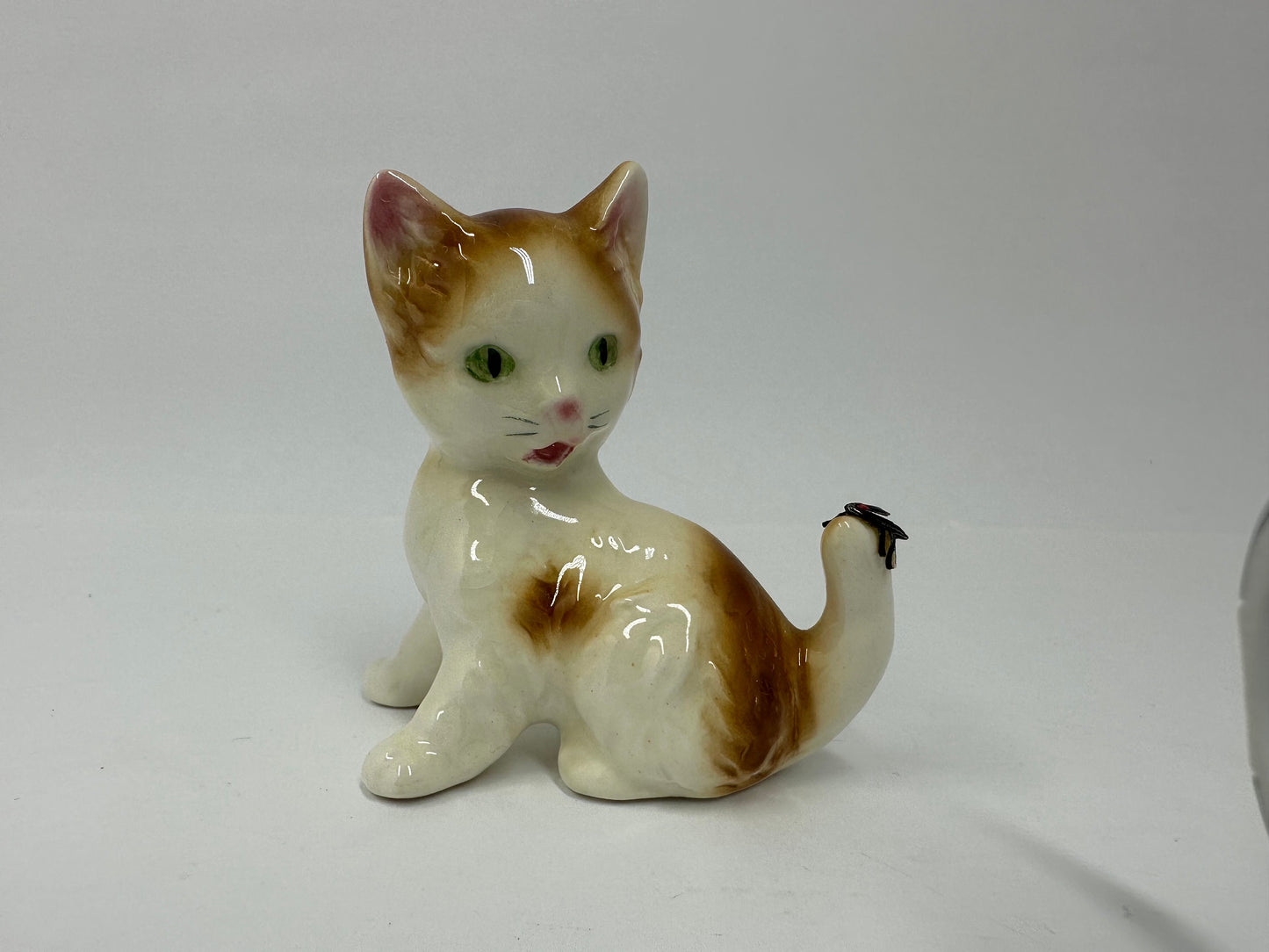 Vintage Figurine Kitten with Spider by Hummel Goebel and Made in Germany
