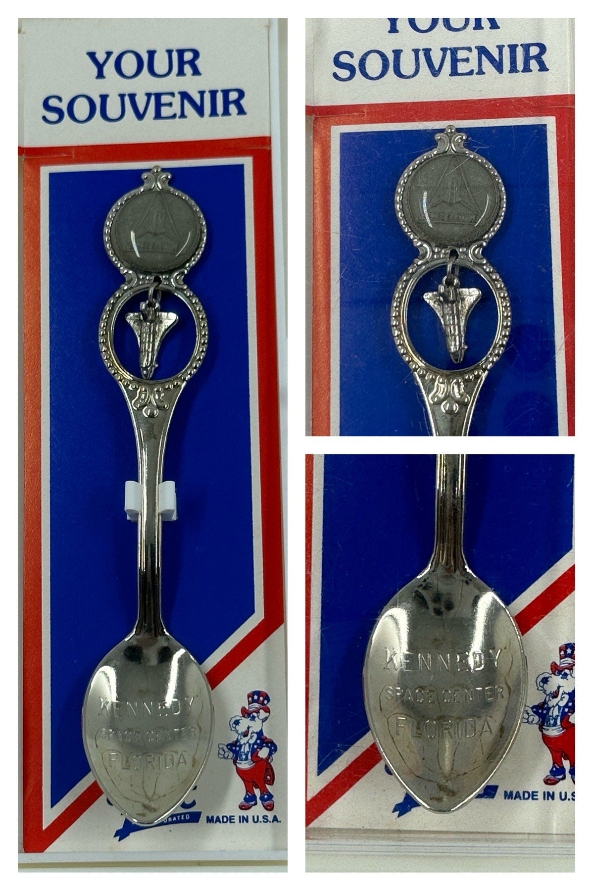 Vintage Silver Plated Souvenir Spoons, Collector Spoons.
