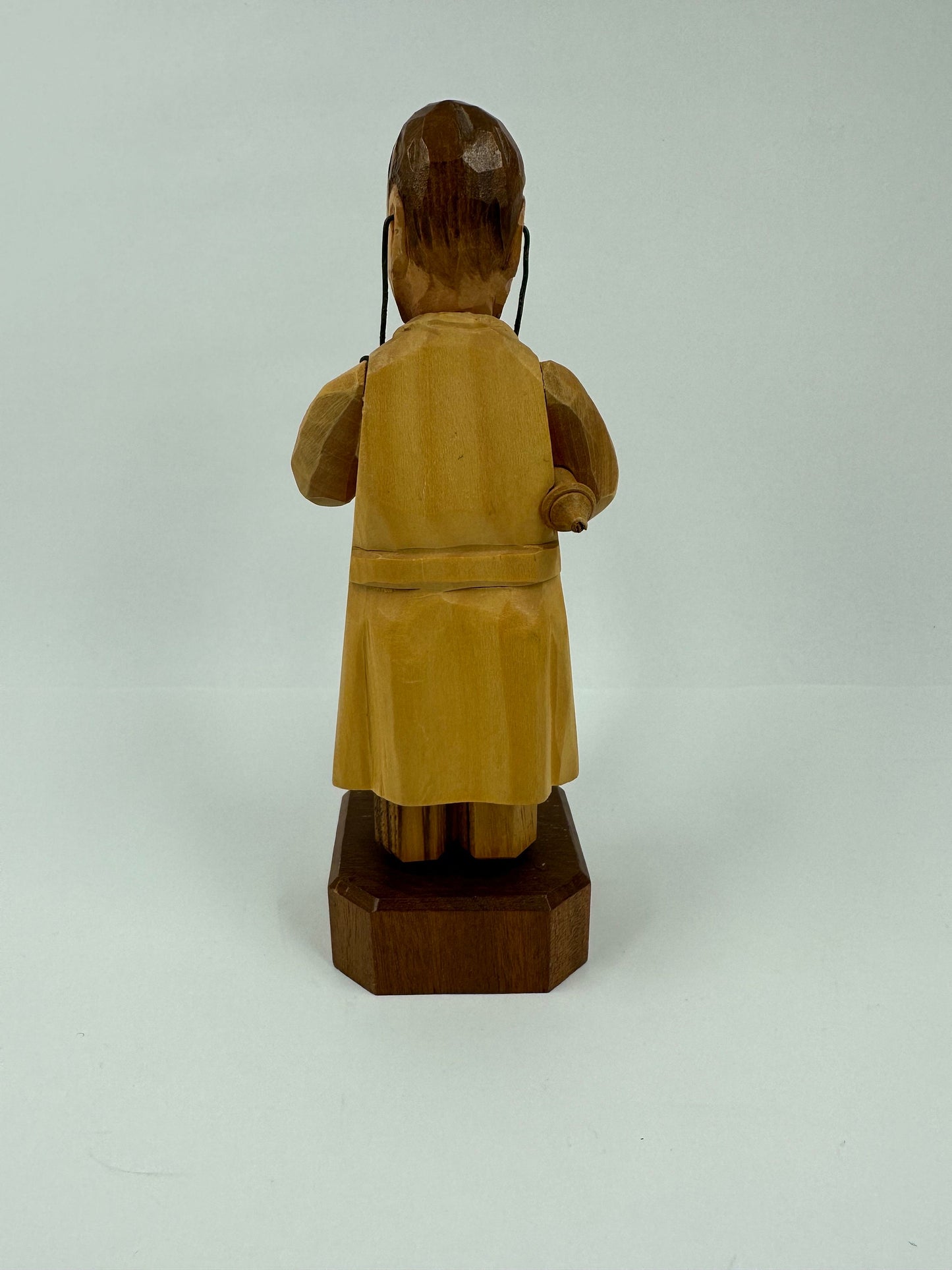 Vintage Hand Carved Wooden Doctor Figurine Made in Italy.