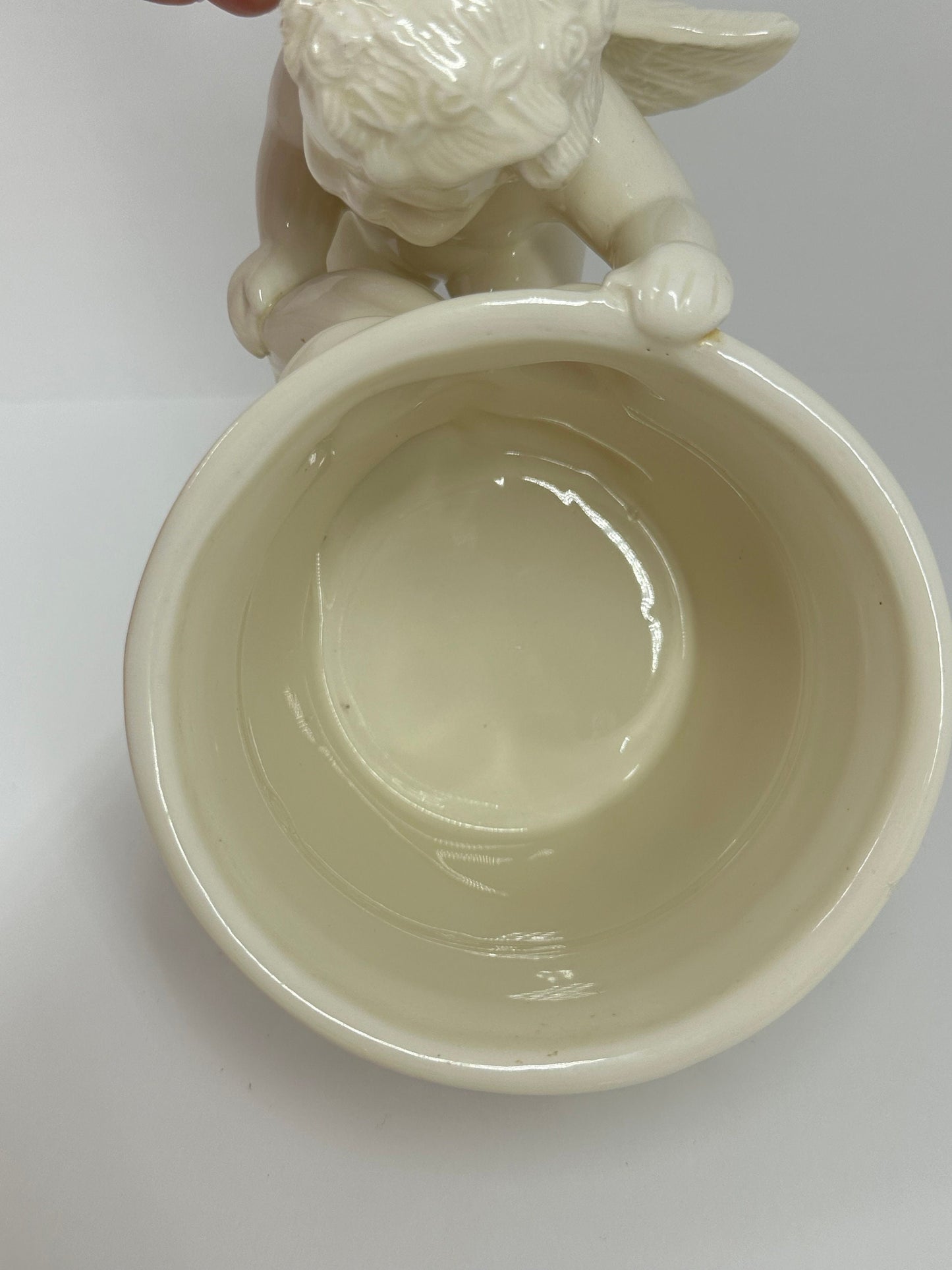 Vintage Ceramic Cherub Indoor Planter, Made in China.