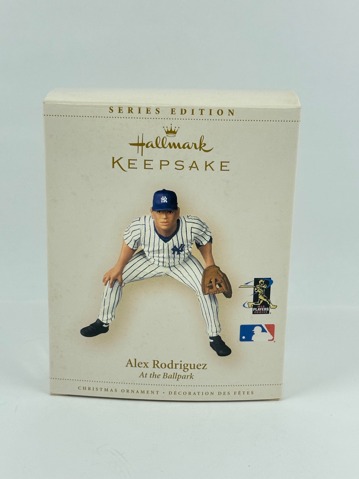 Vintage Alex Rodriquez Ornament, New York Yankees and Made by Hallmark Keepsake.