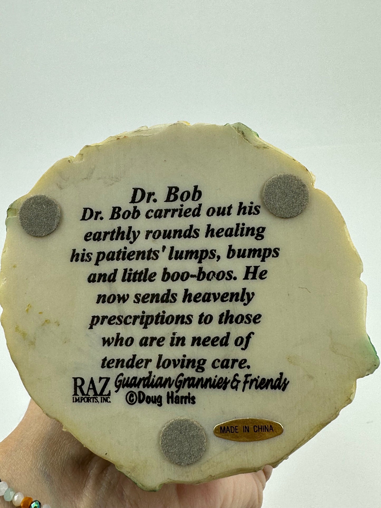 Vintage Figurine of Dr. Bob by Guardian Grannies & Friends.