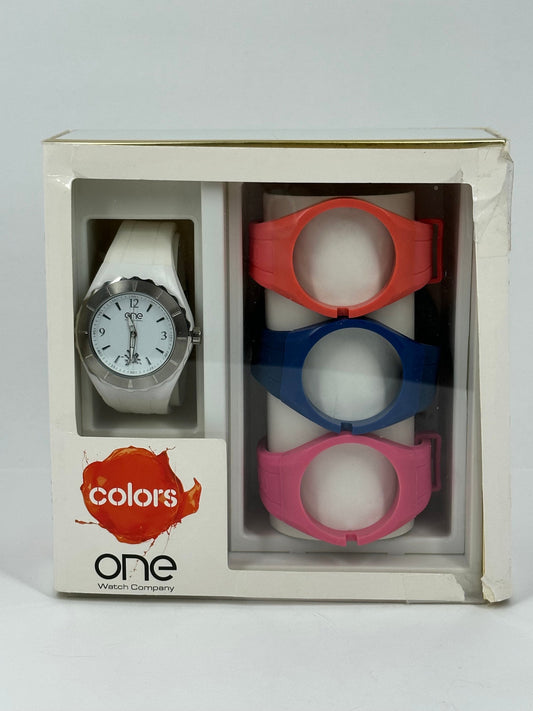 Vintage Water Resistant Colors Watch by One Watch Company.