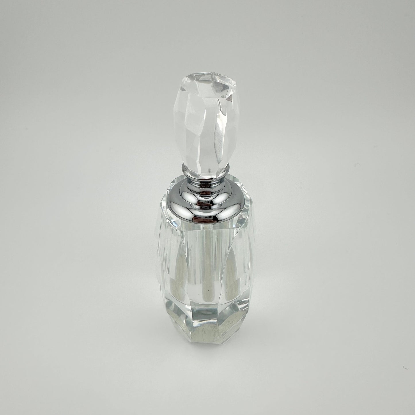 Vintage Perfume Bottle, Clear, Crystal, Cut Glass Design, Made by Celebrations.