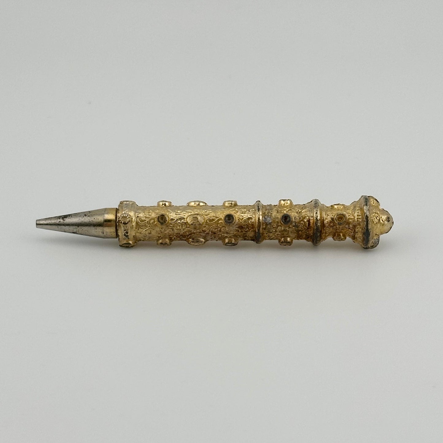 Vintage Mini Pencil, Gold Tone, Refillable Mechanical Pencil.
