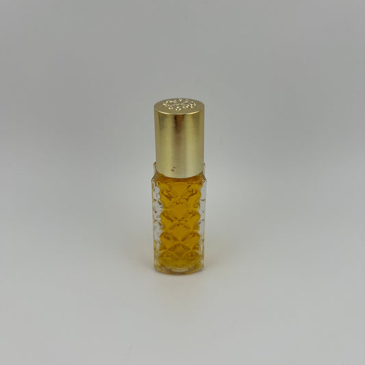 Vintage Avon Perfume Bottle, Clear Glass, To a Wild Rose, Gold Top.