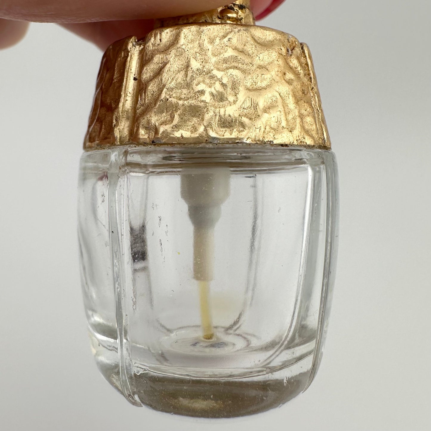 Vintage Perfume Bottle, Yves Saint Laurent, Empty Champagne Eau De Toilette, Clear Glass.